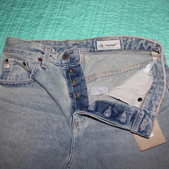 AG-ED Denim Womens Clove High Rise Shorts Baggy Vintage Inspired Size 26  NWT - Picture 5 of 10